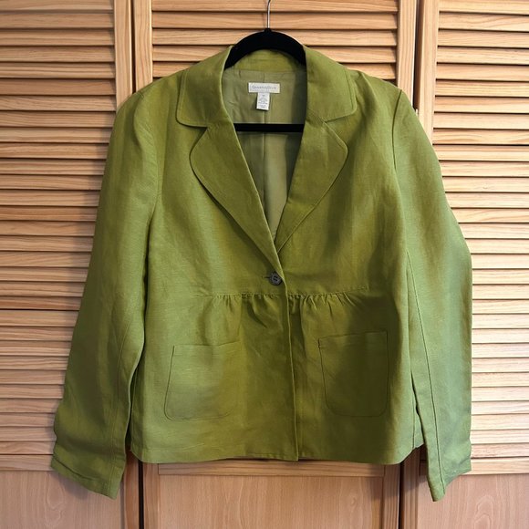 Green Charter Club Jacket size 10 - Picture 1 of 3